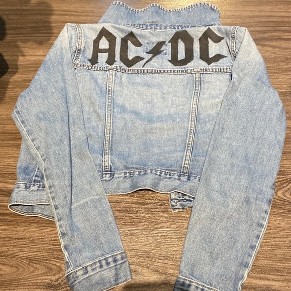 Old Navy Denim Jean Jacket (ACDC), Size Small - Picture 1 of 2